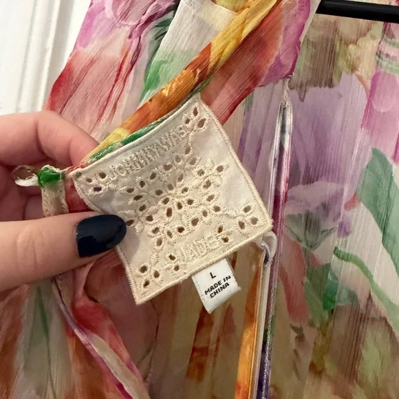 Johnny Was Fionna Silk Maxi Dress - Picture 3 of 5